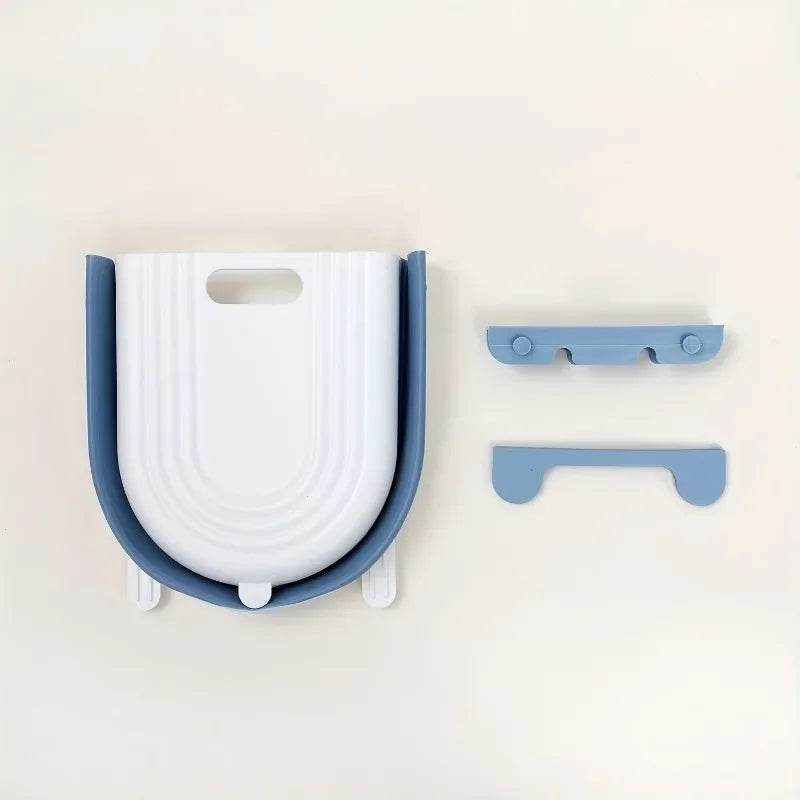 🗑️ Lixeira Dobrável Suspensa para Cozinha e Banheiro – Fixação em Armário ou Parede