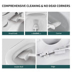 🚽 Escova de Limpeza para Vaso Sanitário em Silicone com Suporte de Parede – Higiênica e Durável