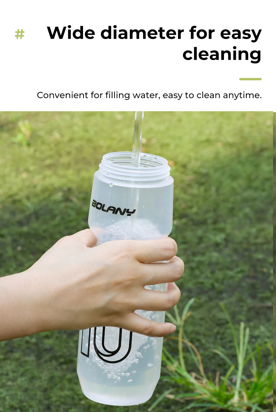 🥤 Garrafa Esportiva Bolany 750ml – Portátil para Ciclismo e Atividades ao Ar Livre