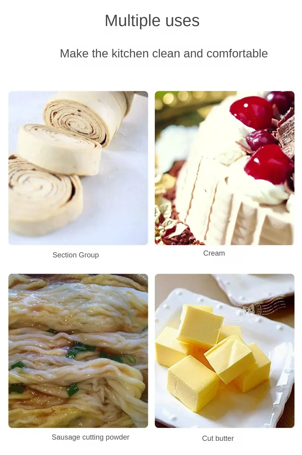 🍰 Espátula Raspadora de Silicone – Ideal para Bolos, Pães e Confeitaria