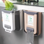 🗑️ Lixeira Dobrável para Cozinha com Fixação em Porta ou Parede – Compacta e Multifuncional