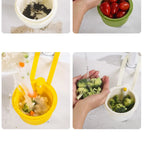 🥗 Escorredor de Alimentos em Aço Inoxidável – Coander e Filtro Ecológico para Cozinha