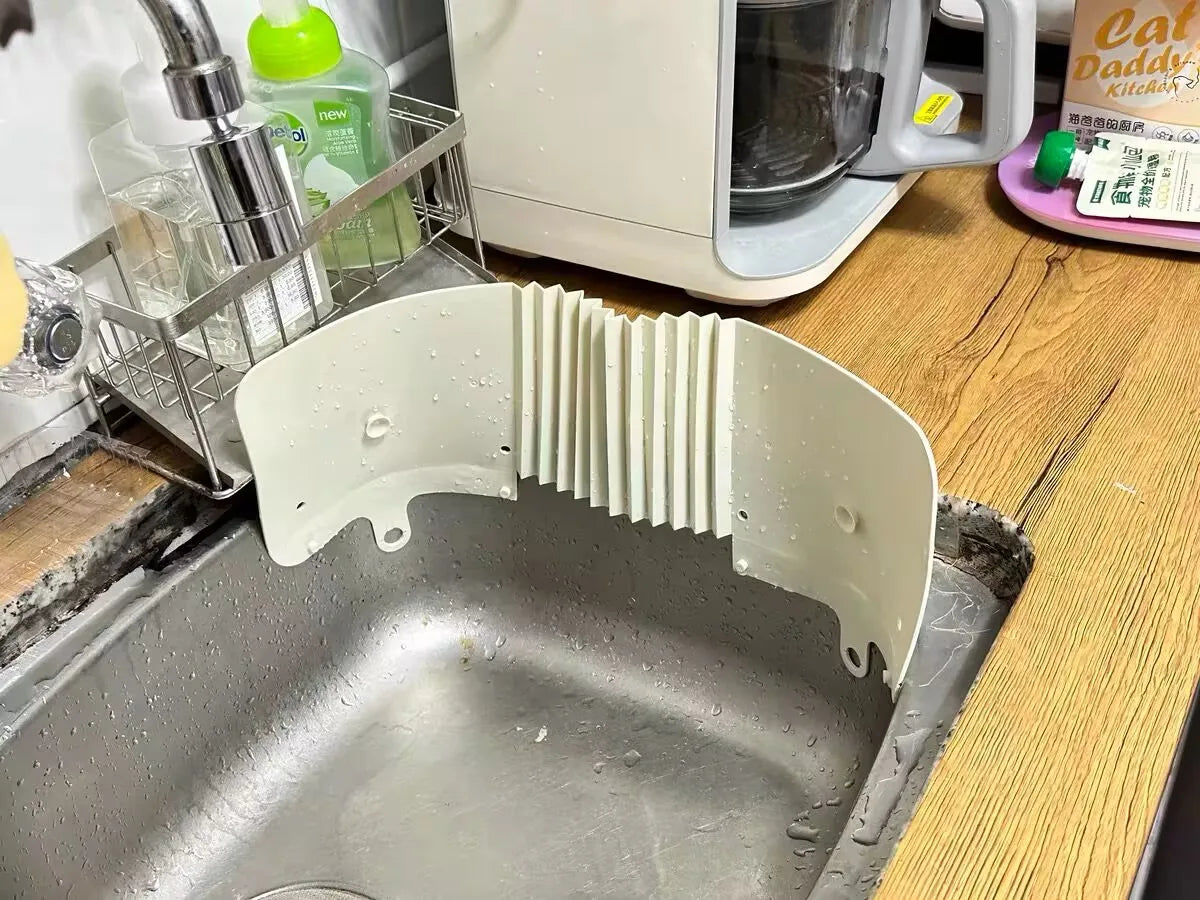 🚿 Protetor de Respingo para Pia de Cozinha – Barreira Ajustável Anti-Água