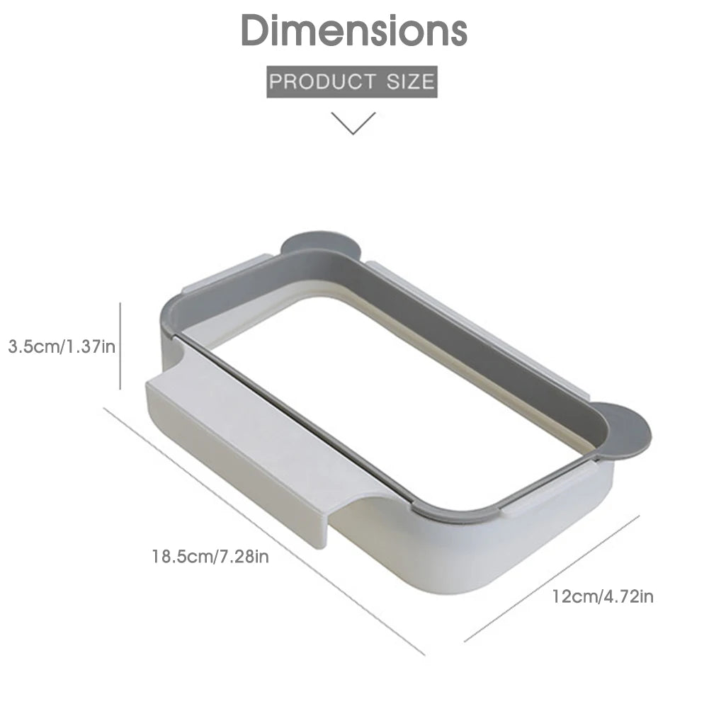 🗑️ Lixeira Dobrável Suspensa para Cozinha – Suporte para Sacos de Lixo Prático e Compacto