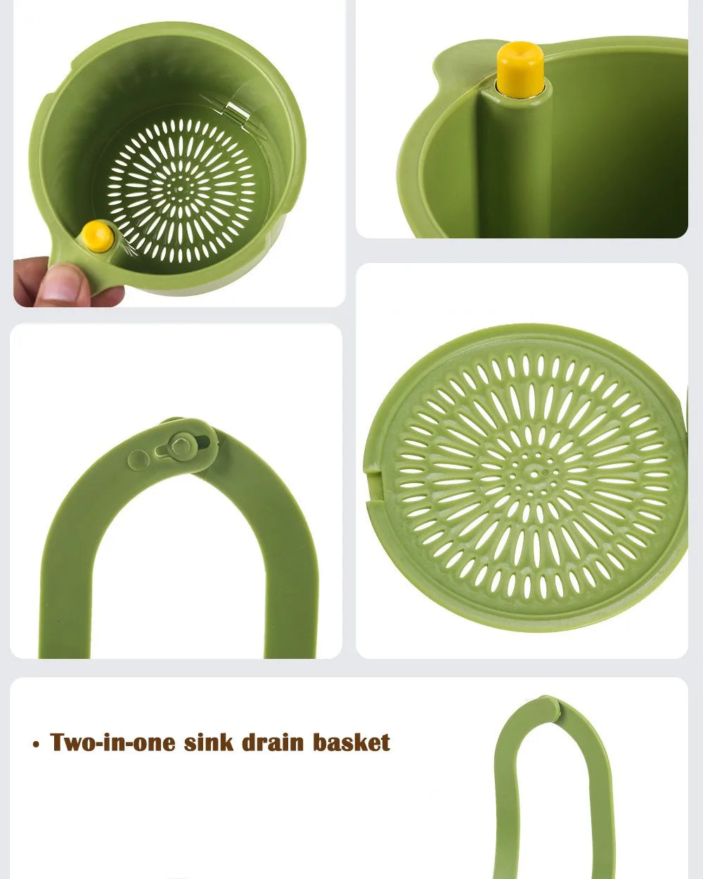 🥗 Escorredor de Alimentos em Aço Inoxidável – Coander e Filtro Ecológico para Cozinha