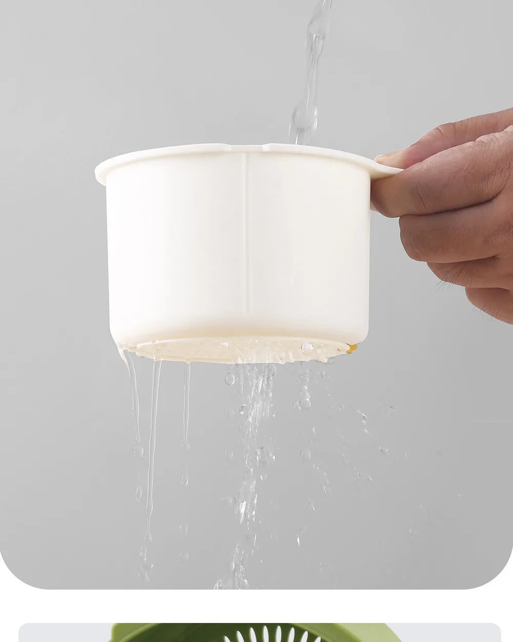 🥗 Escorredor de Alimentos em Aço Inoxidável – Coander e Filtro Ecológico para Cozinha