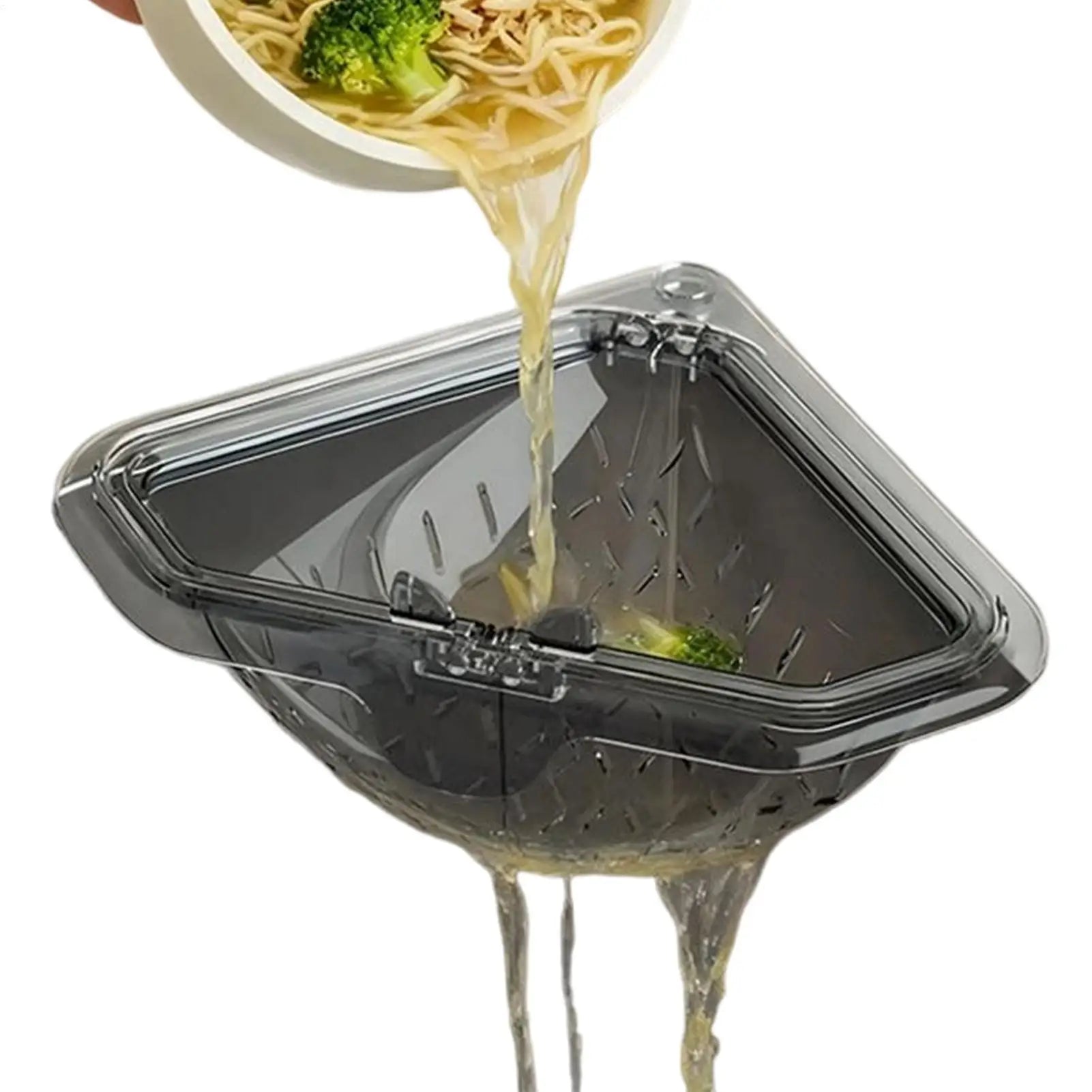 🥗 Cesto Coletor de Resíduos Triangular Magnético – Suspenso para Pia de Cozinha