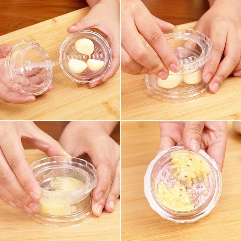 🧄 Triturador de Alho e Gengibre Portátil – Manual e Prático