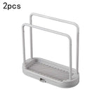 🧽 Suporte de Drenagem para Panos de Cozinha – Prateleira Organizador de Pia Multifuncional