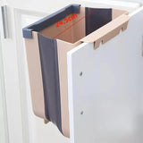 🗑️ Lixeira Dobrável para Cozinha com Fixação em Porta de Armário – Compacta, Prática e Versátil