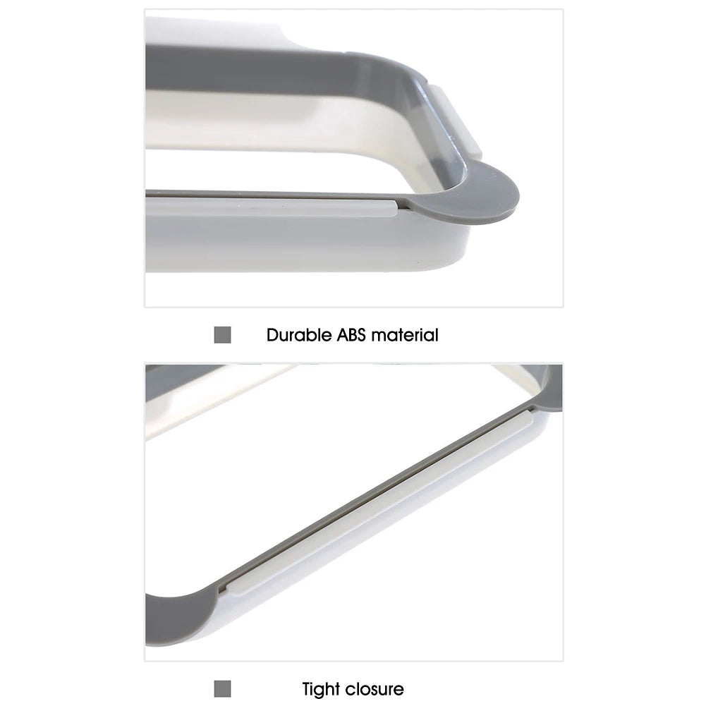 🗑️ Lixeira Dobrável Suspensa para Cozinha – Suporte para Sacos de Lixo Prático e Compacto