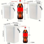 🗑️ Lixeira Compacta 3L/5L com Fechamento Silencioso – Ecológica, Selada e Sem Energia