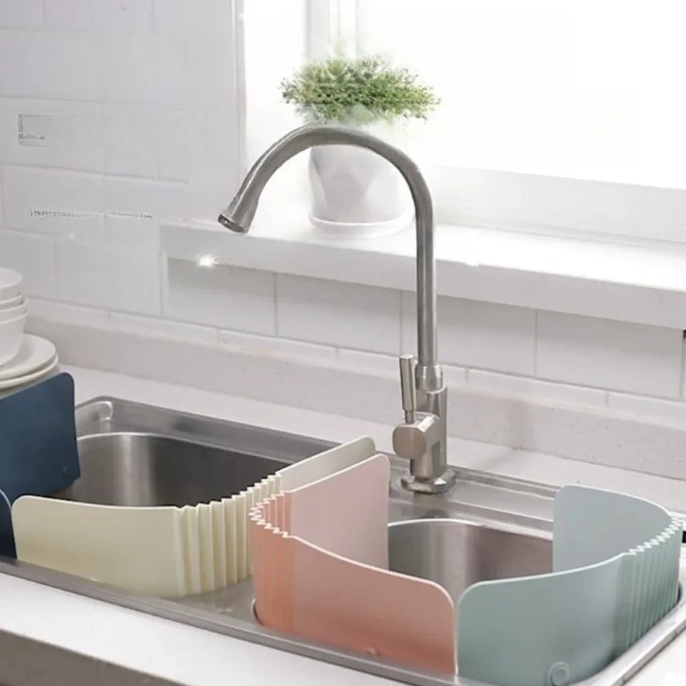 🚿 Protetor de Respingo para Pia de Cozinha – Barreira Ajustável Anti-Água