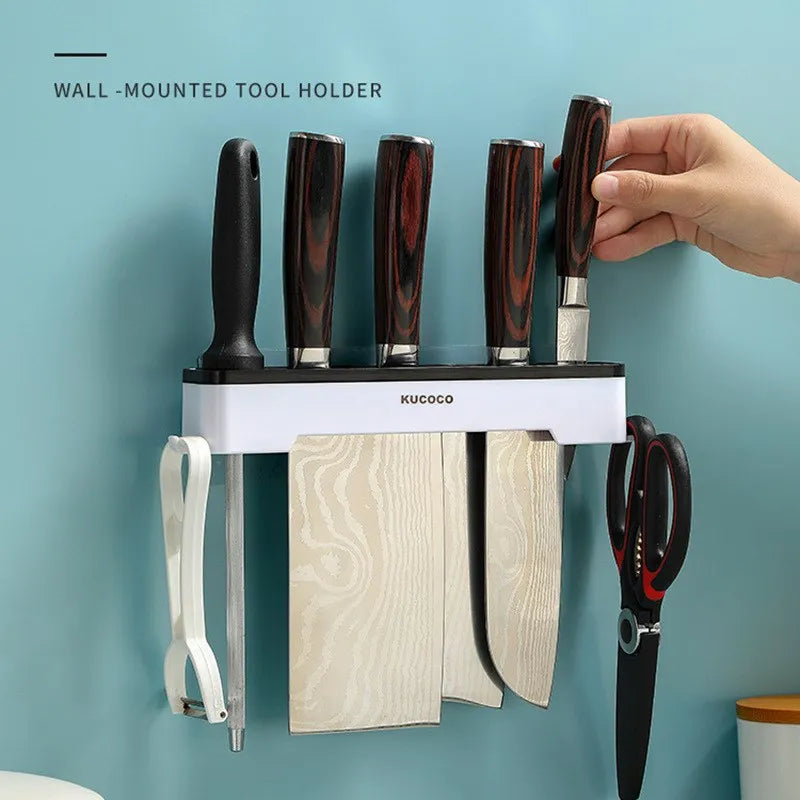 🔪 Suporte de Faca de Cozinha de Parede – Multifuncional e Organizador