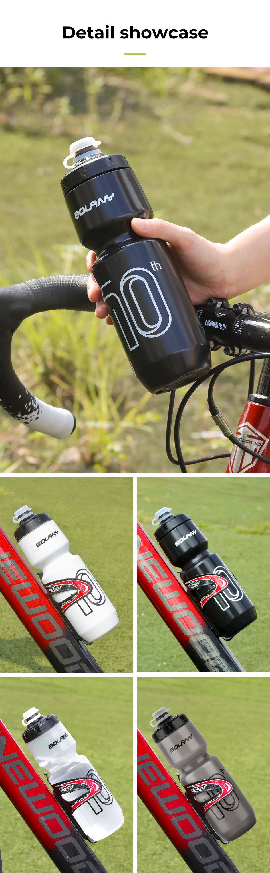 🥤 Garrafa Esportiva Bolany 750ml – Portátil para Ciclismo e Atividades ao Ar Livre