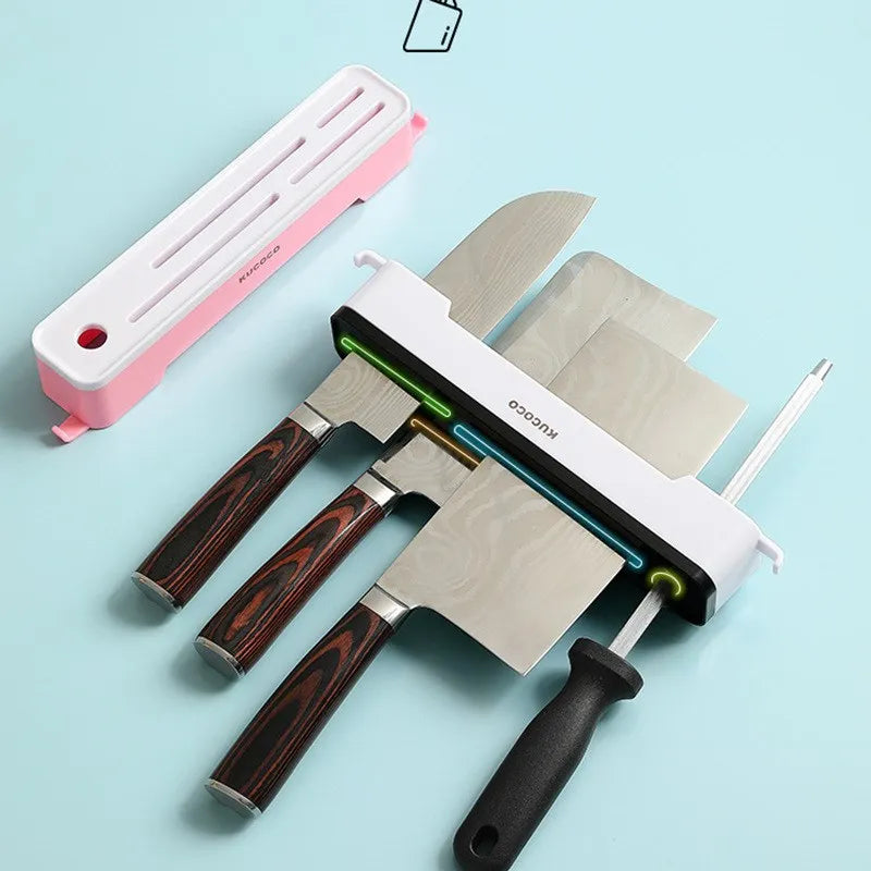 🔪 Suporte de Faca de Cozinha de Parede – Multifuncional e Organizador