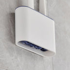 🚽 Escova de Limpeza para Vaso Sanitário em Silicone com Suporte de Parede – Higiênica e Durável