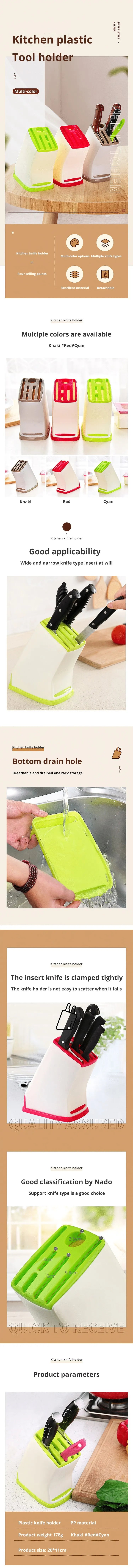 🔪 Suporte de Facas e Talheres com Drenagem – Organizador Multifuncional para Cozinha